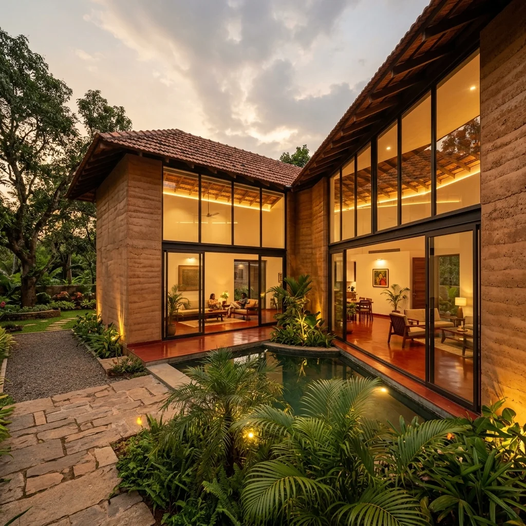 Modern Mud House Design: Combining Heritage & Luxury